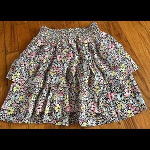 No Boundaries Floral Mini Skirt - Pink, Yellow, White